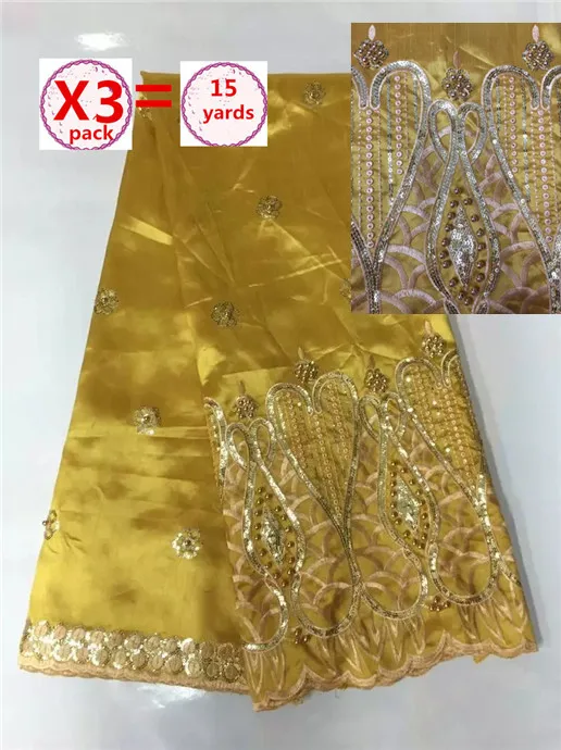 2016 последняя золотисто синяя Высококачественная африканская кружевная ткань