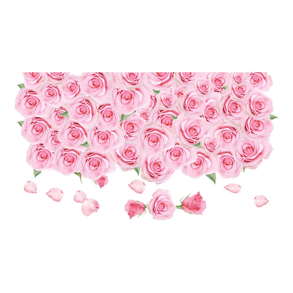 3D океанские цветы стикеры &quotбассейн&quot аквариум украшение для ванной комнаты