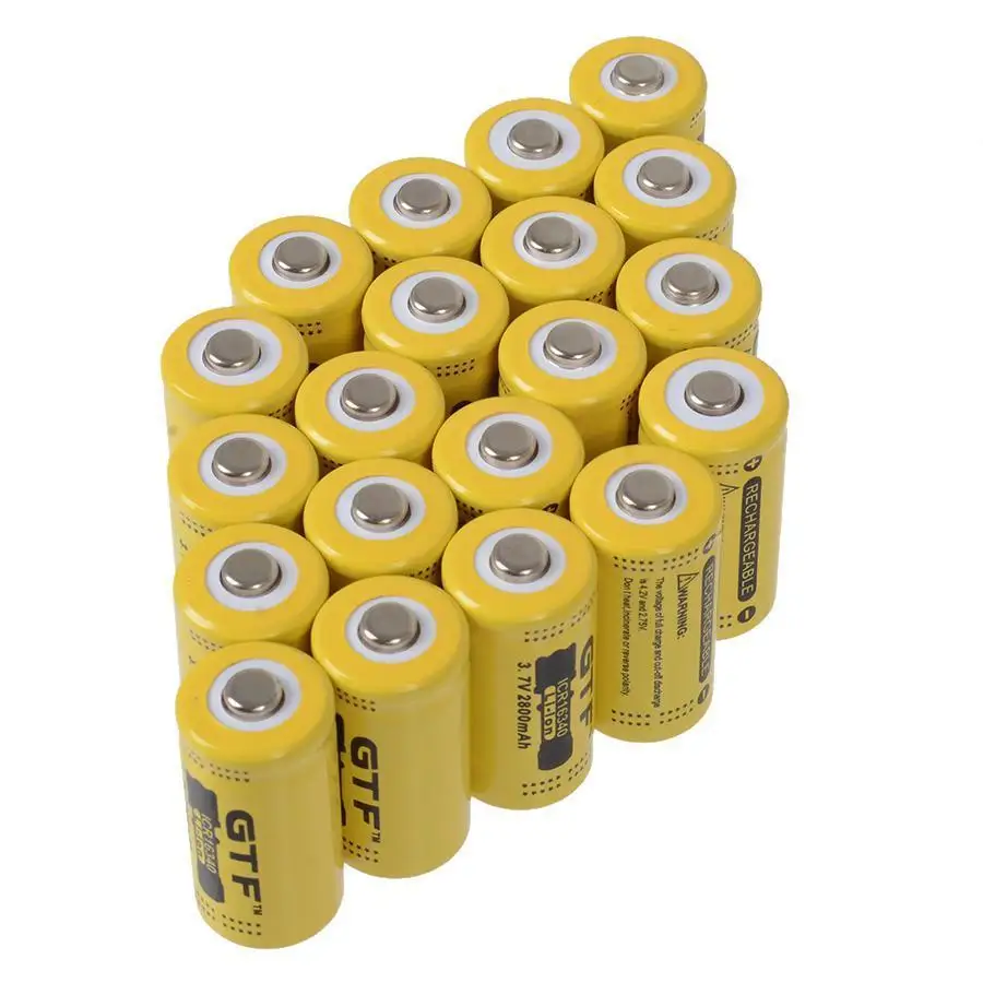 GTF 16340 литий-ионная аккумуляторная батарея 3,7 V 2800mAh Фонарь Батарея литиевая батарея Прямая поставка