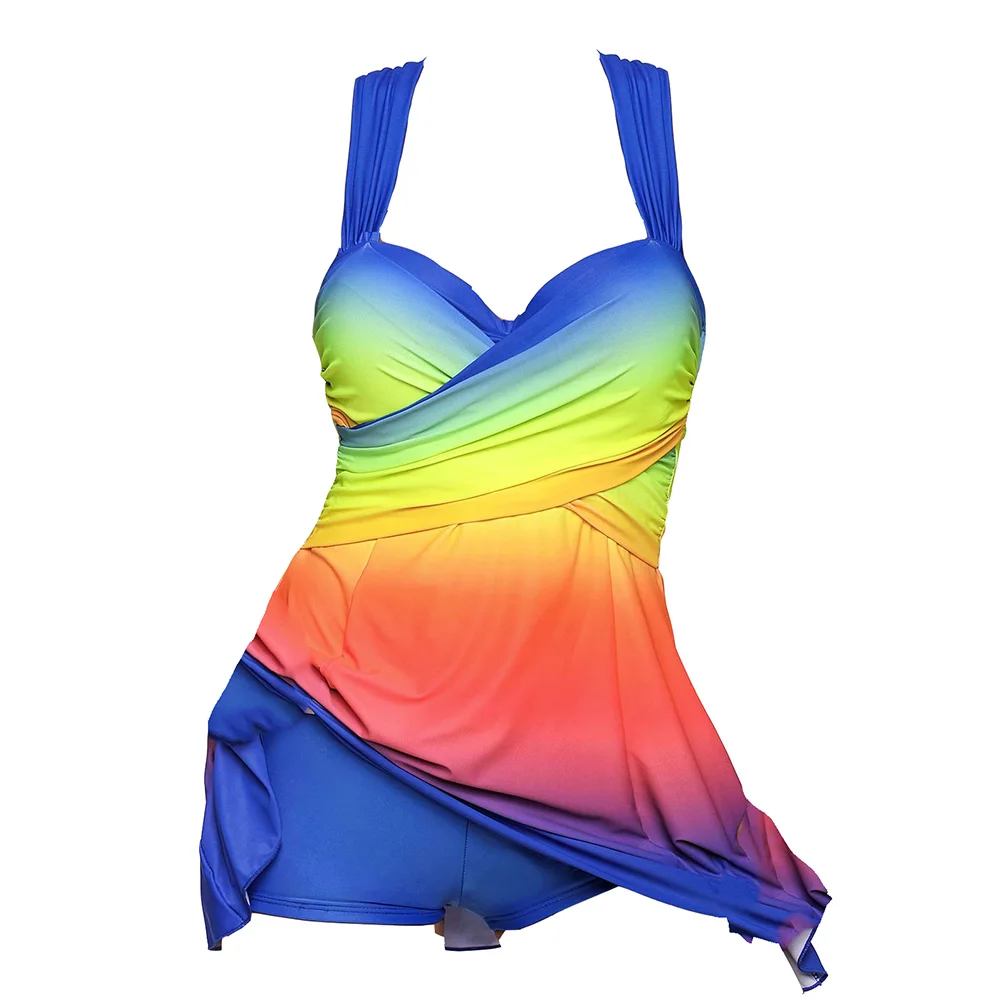 Женский купальный костюм из двух предметов большого размера сексуальный