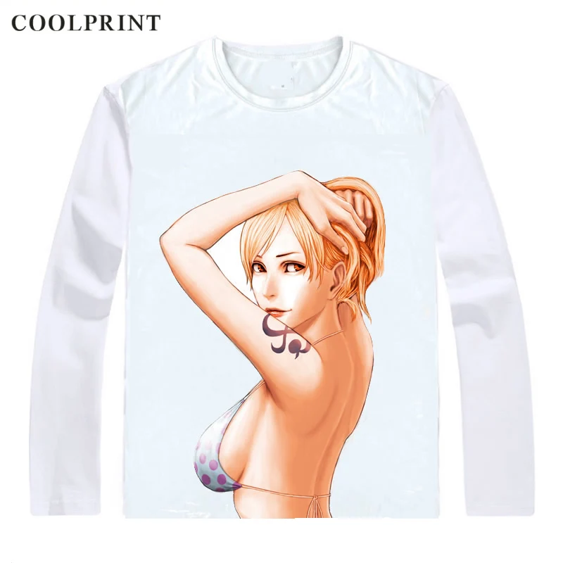 Цельная футболка COOLPRINT с длинным рукавом, рубашки с Аниме Манга, Wan, Pisu, соломенная шляпа, пираты, нами, кот, грабитель, Dorobo, Neko, косплей-рубашка (art.: 7aa2e5721) - 7aa2e5721