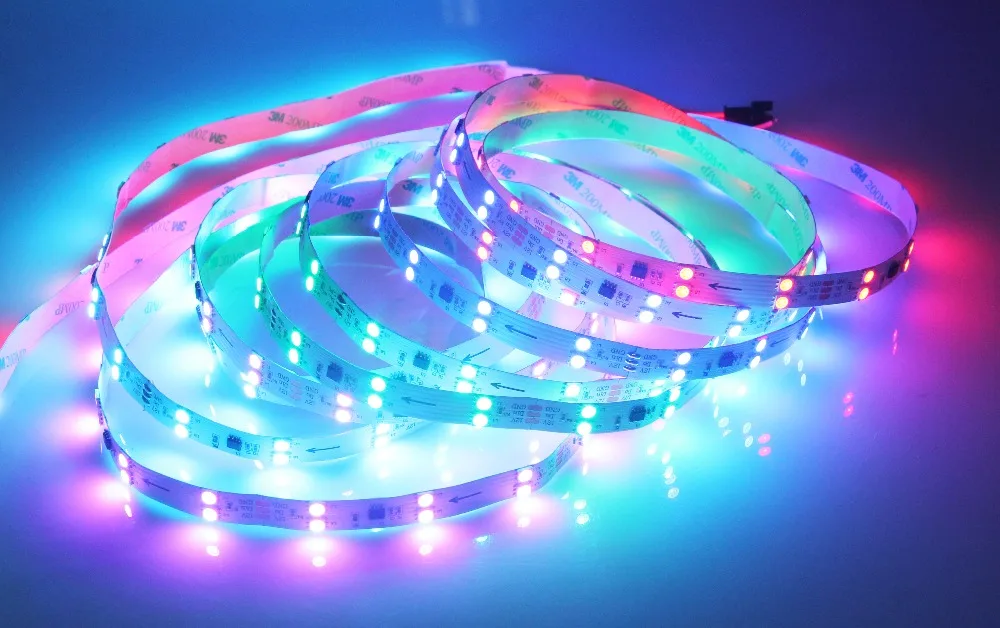 Супер яркий 5 M WS2811 2811 ic 120 светодиодный S/96 Светодиодный s/m 5050 SMD RGB Светодиодные ленты Адресуемая цифровая IP20 двухрядные светодиодные полосы