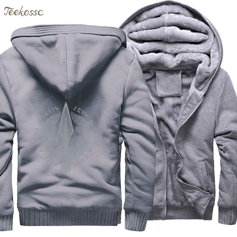 Толстовка Odin Vikings Мужская зимняя теплая флисовая на молнии 5XL | одежда