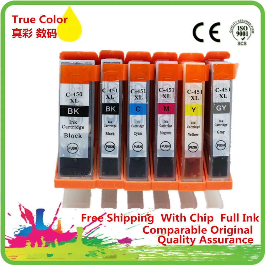 PGI 450 PGI450 450XL PGI450XL PGI450BK 450BK CLI 451 чернильный картридж для замены Canon MG6340 MG7140|ink