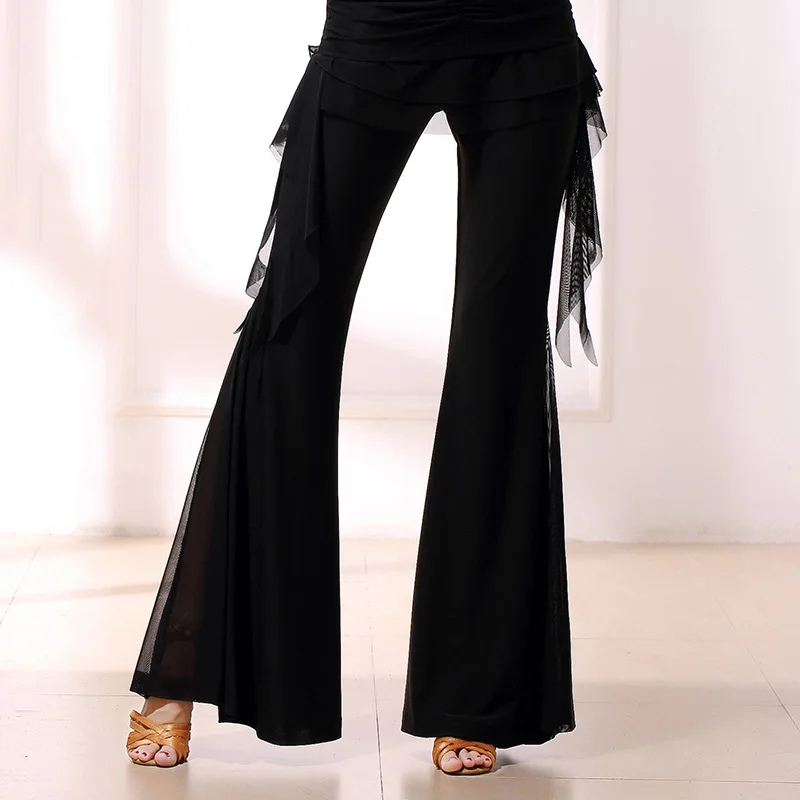 

New Latin Dance Pants Women Adult Latin Dance Practice Clothes Female Latin Dance Competition Performance Pants DQL759