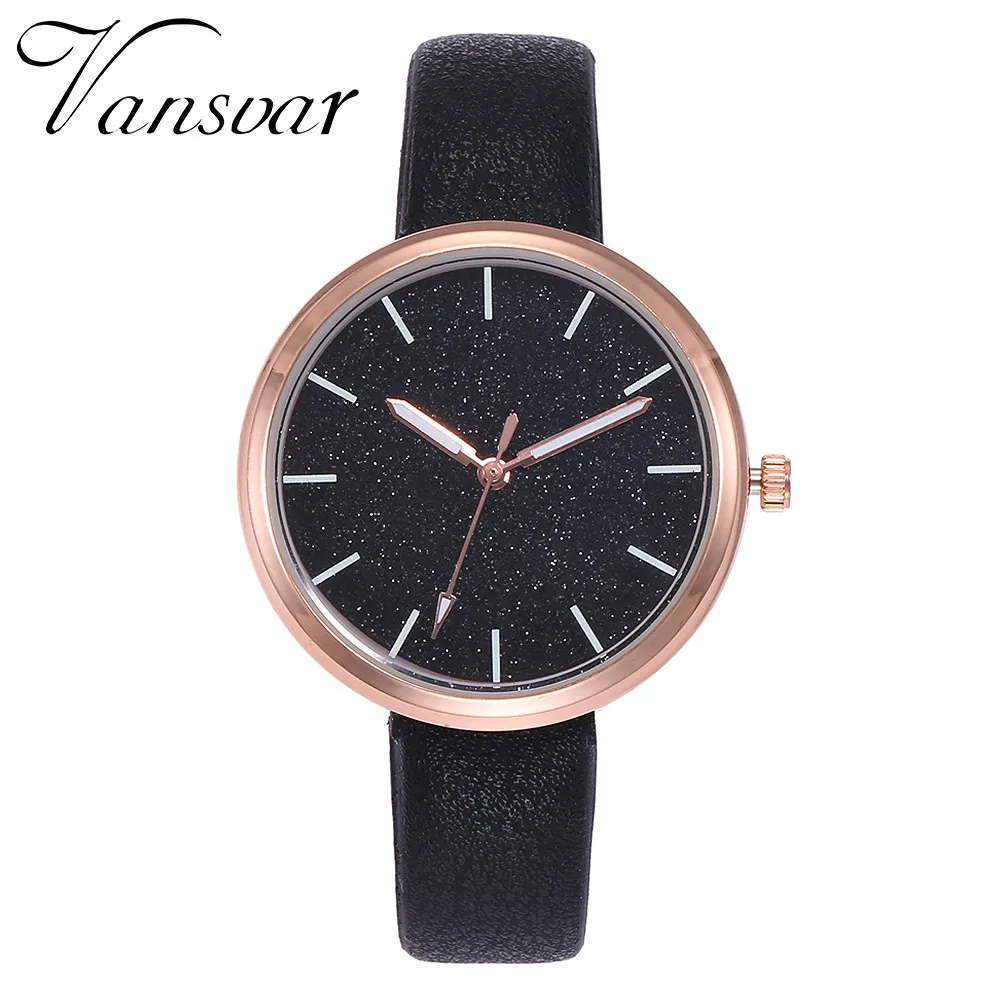 Vansvar роскошные Брендовые женские часы сетчатые мужские кварцевые аналоговые