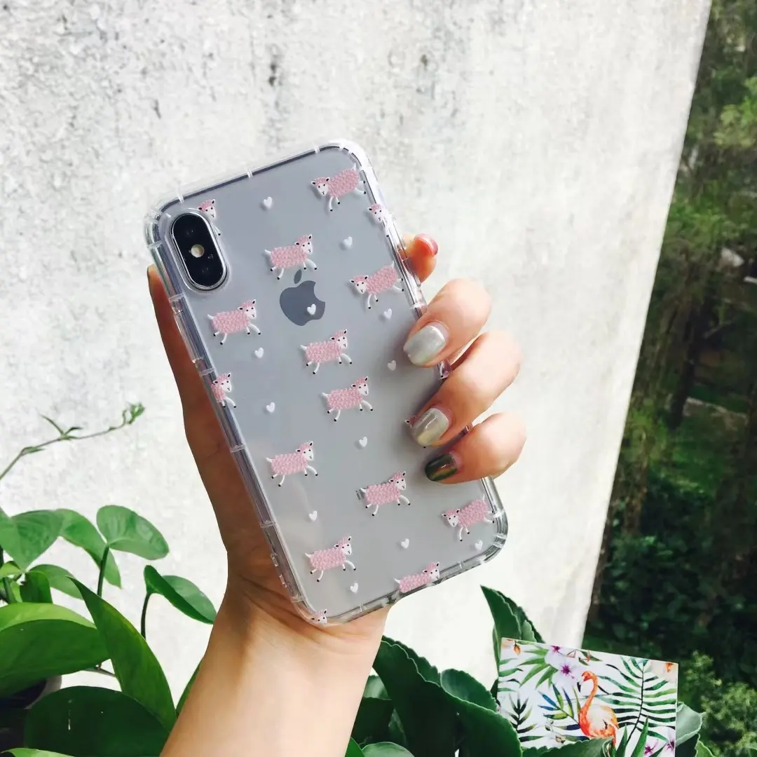 New Cute Cartoon Zebra Silicone Transparent Soft Case For iphone 8 7 7plus plus iPhone X Back Cover |