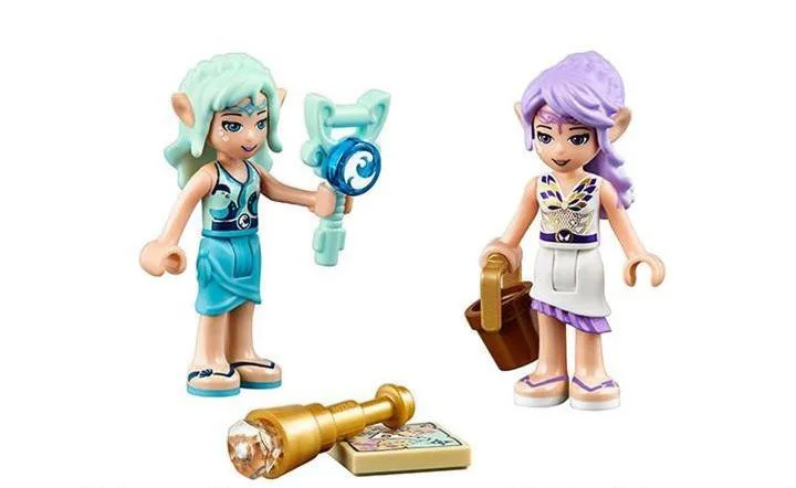Bela Elves Naida's Epic Adventure Ship Building Kit Совместимость Legoingly 41073 игрушки для детей (311