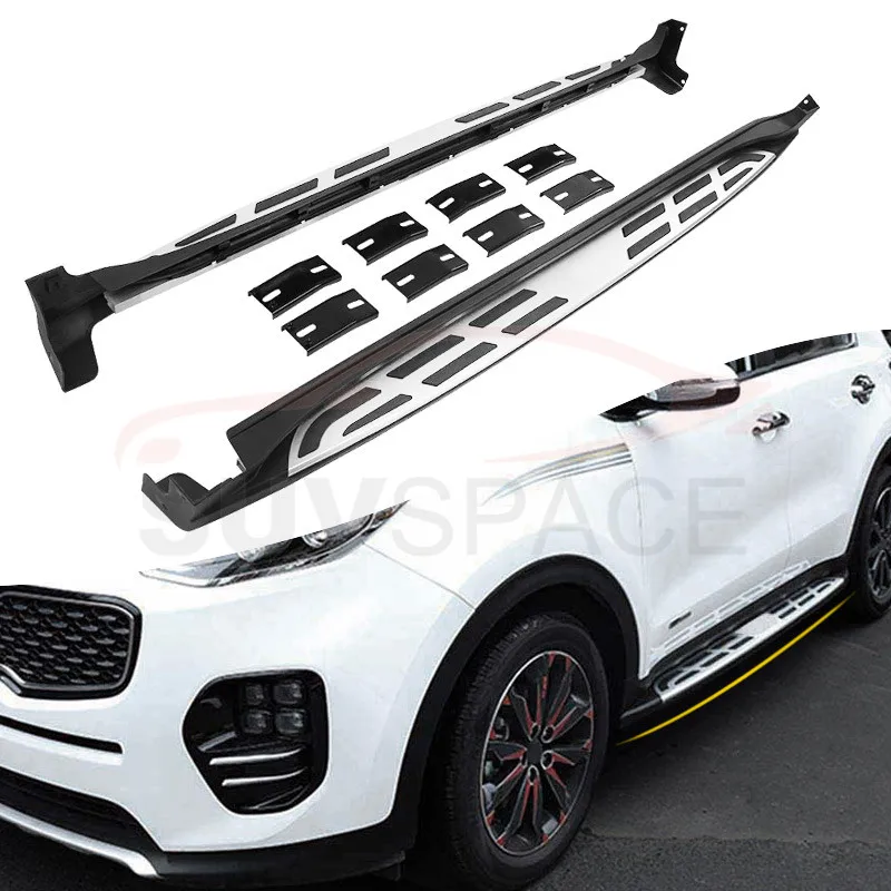 Подходит для KIA Sportage 2016 2017 2018 новый стиль алюминиевая боковая ступенчатая Беговая