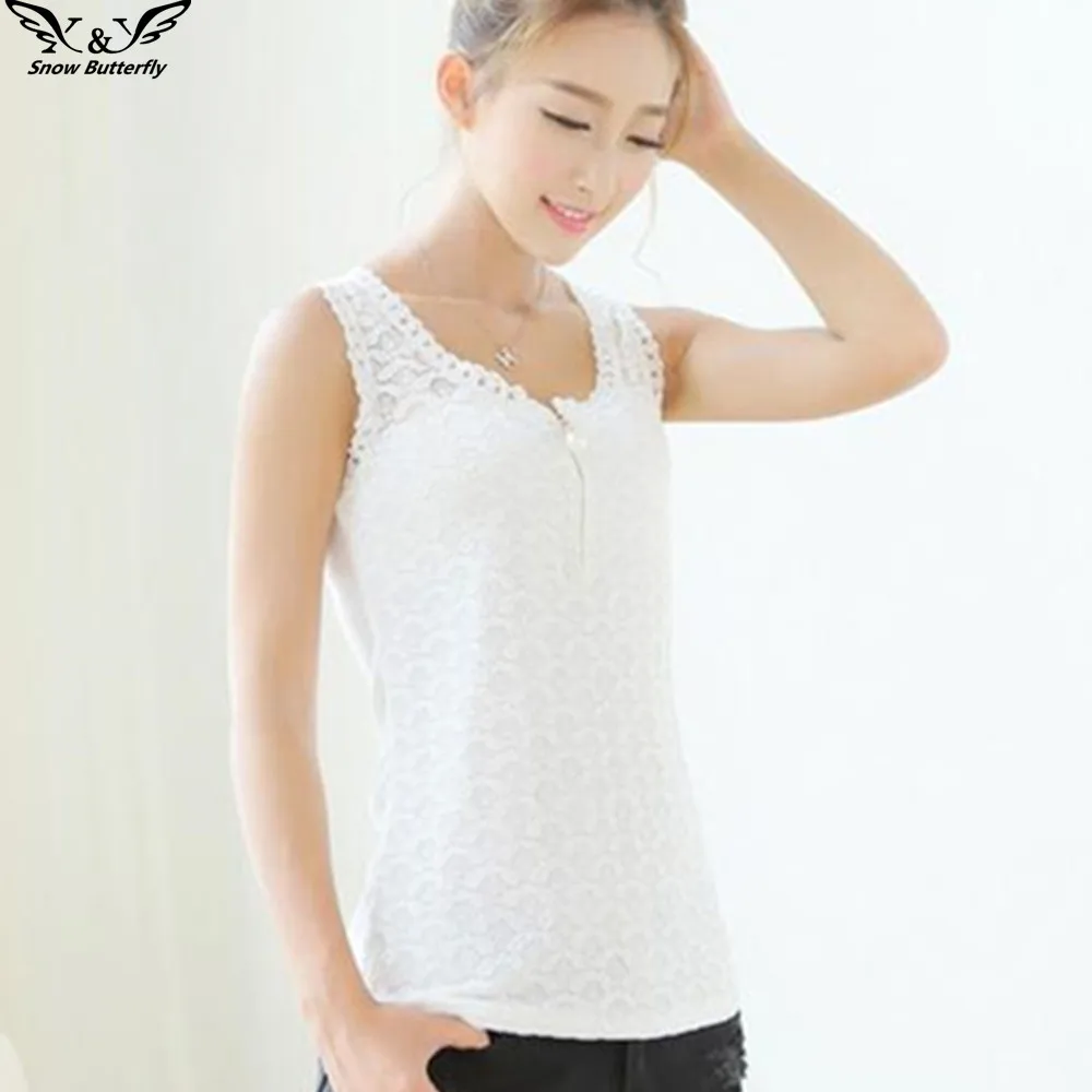 2019 высокое качество летняя хлопковая блузка рубашка для женщин топ без рукавов