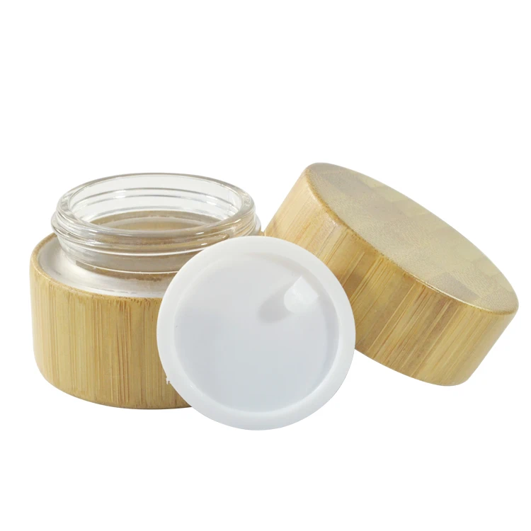 50g whole bamboo jar with glass inner and 30ml bottle dropper | Красота и здоровье