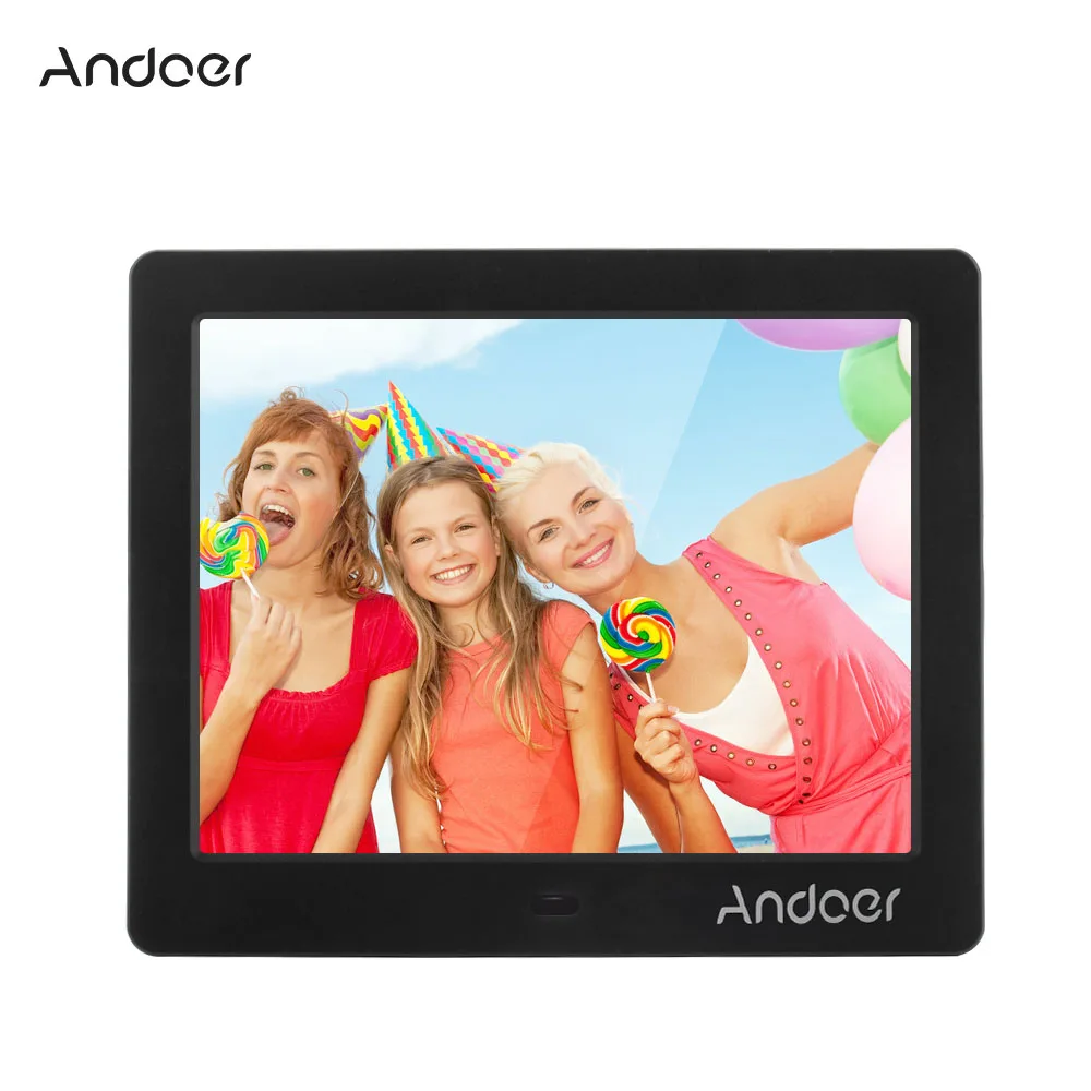 Andoer 8 &quotHD широкий экран с высоким разрешением цифровая фоторамка Будильник MP3 MP4
