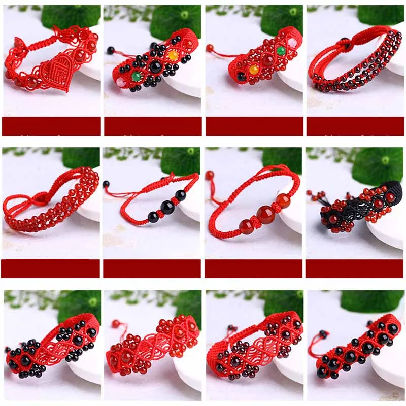 2018 New Arrivals Hot Sale Natural Stone Rope Bracelet Lucky for Women Woven Beads JDQJD001 Drop Shipping | Украшения и