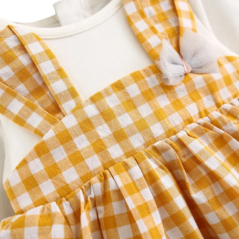 Модный комплект из 2 предметов платья для маленьких девочек + повязка на голову