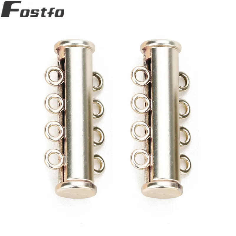 Matte gold Fostfo 5 шт./лот 2/3/4/5/6/8 рядов золото сильные магнитные замочки разъемы для Цепочки и ожерелья браслет пряжка сделай сам крюк конечные бусины в форме цветов - Цвет: Matte gold