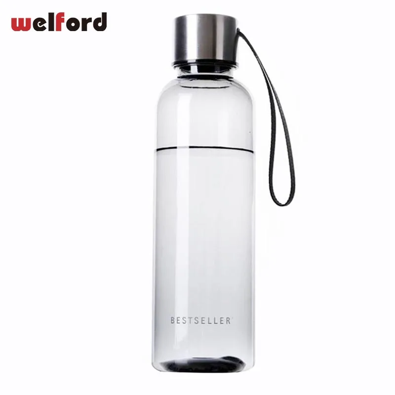 500 мл бутылка для воды с крышкой из нержавеющей стали Веревка Спортивная сока
