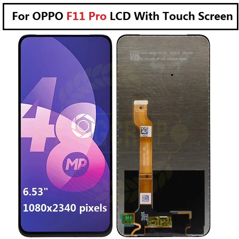 Для OPPO F11 F 11 LCD CPH1913 CPH1911 для pro CPH1969 дисплей Сенсорная панель дигитайзер в сборе A9