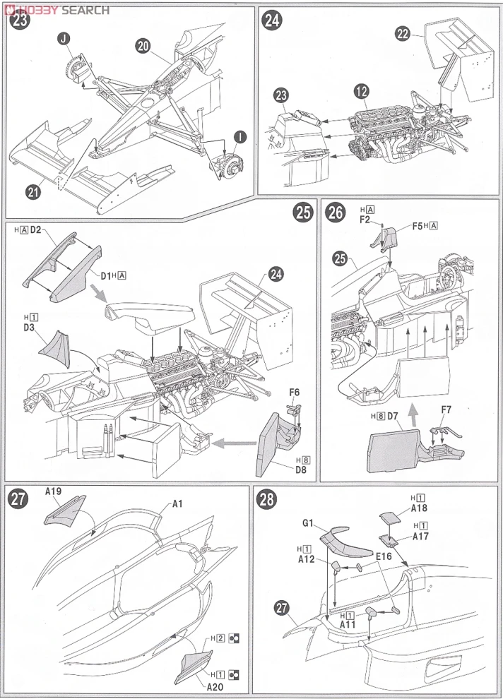 1/20 mlaren Honda MP4/6(Япония станция 91) 09044
