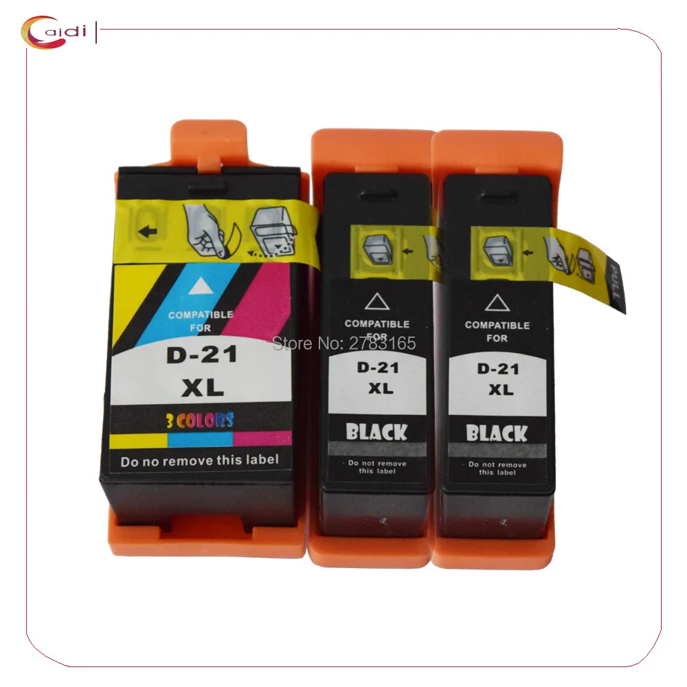 

3 pack Compatible for DELL 21 INK Cartridges Replacemnt DELL 22 23 24 Printer Inkjet Ink V313 V313W V515W P513W P713W V715W ink