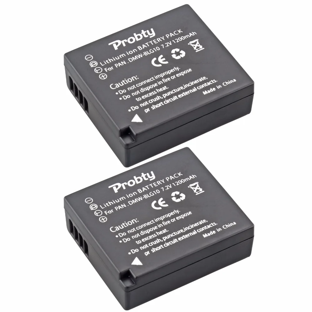 2 шт. Probty DMW BLG10 батарея для Panasonic DC ZS70 DMC GX80 GX85 ZS60 ZS100 GF6 GX7K LX100K|s60 battery|battery forbatteries batteries
