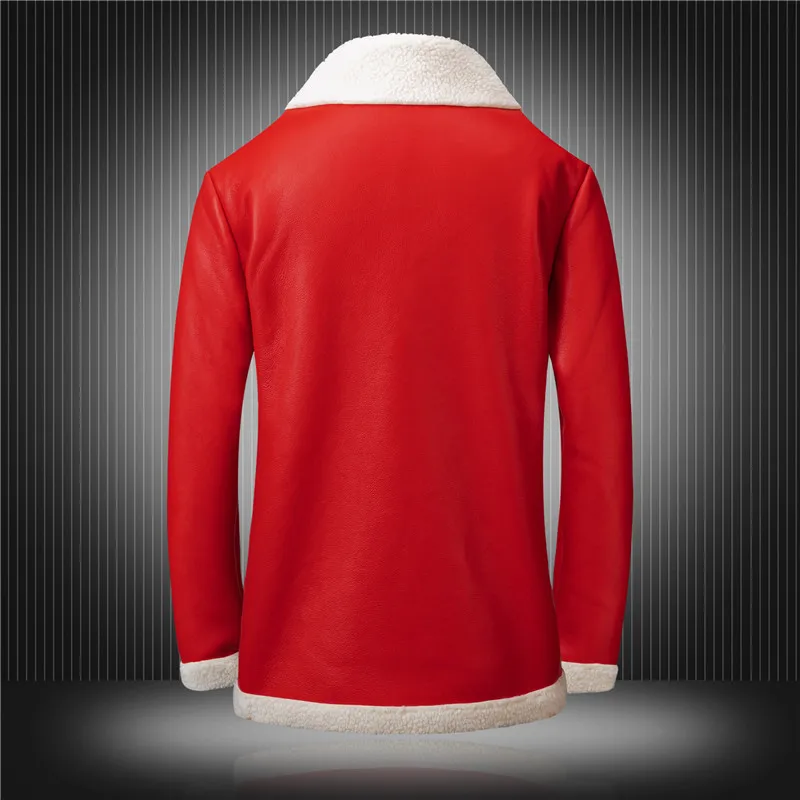LONMMY 4XL зимняя куртка бомбер мужская из замши PU плюшевая подкладка кожаная Мужская