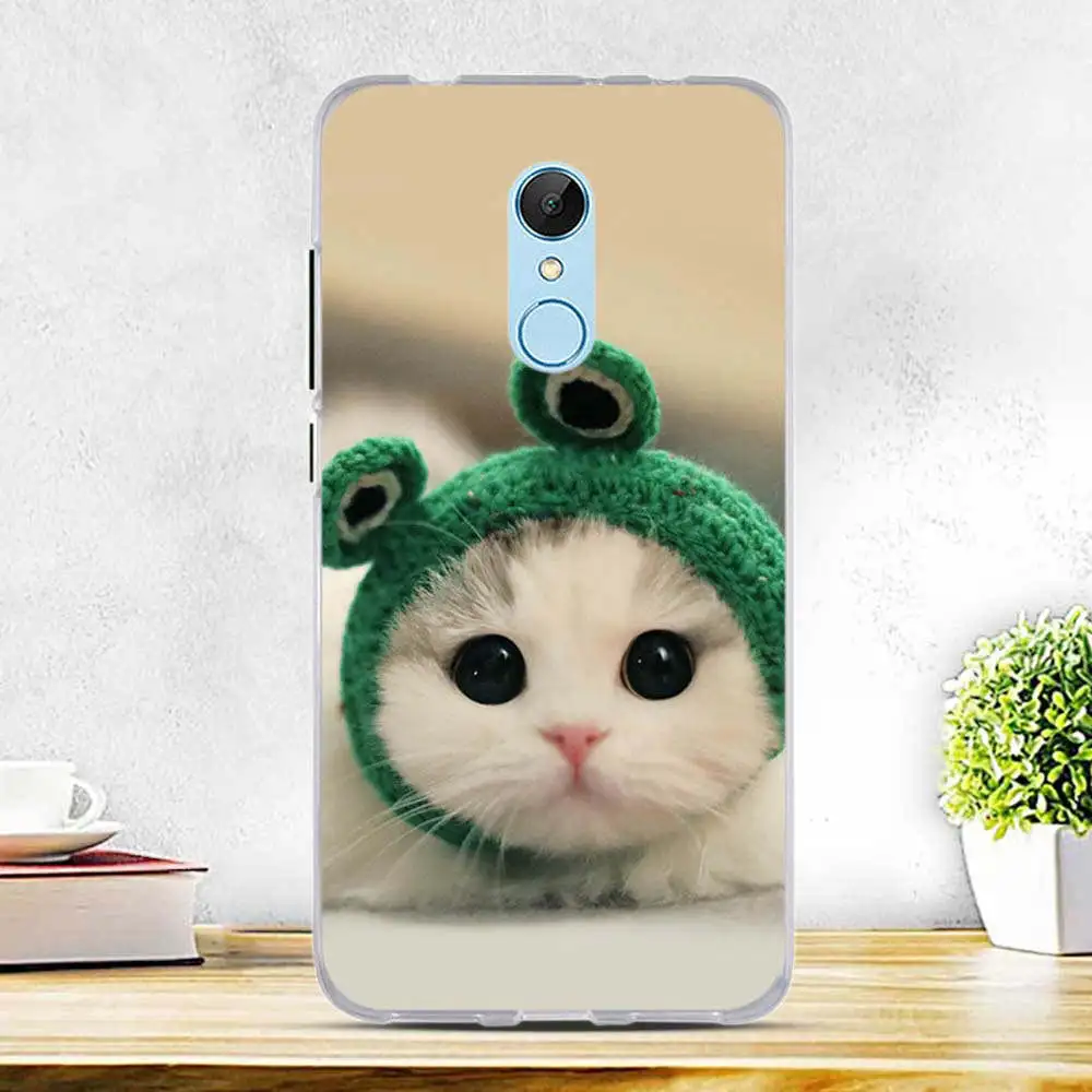 Чехол для Xiaomi Redmi 5 тонкий чехол из ТПУ с 3D рисунком Мягкая силиконовая задняя