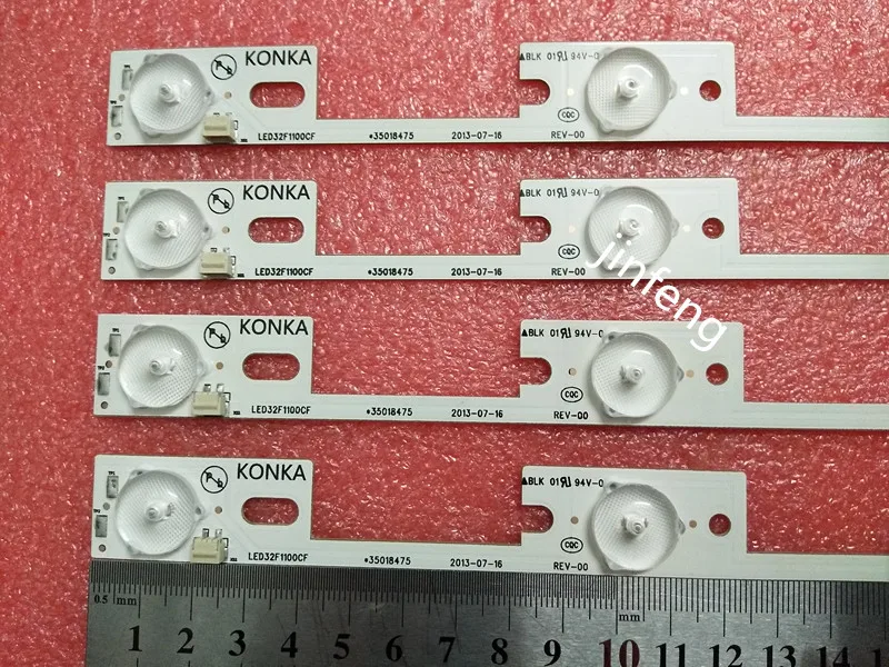 Новый 5 комплектов = 20 шт 3LED 6В 208 мм Светодиодная подсветка полоса для KONKA LED32F2300NE