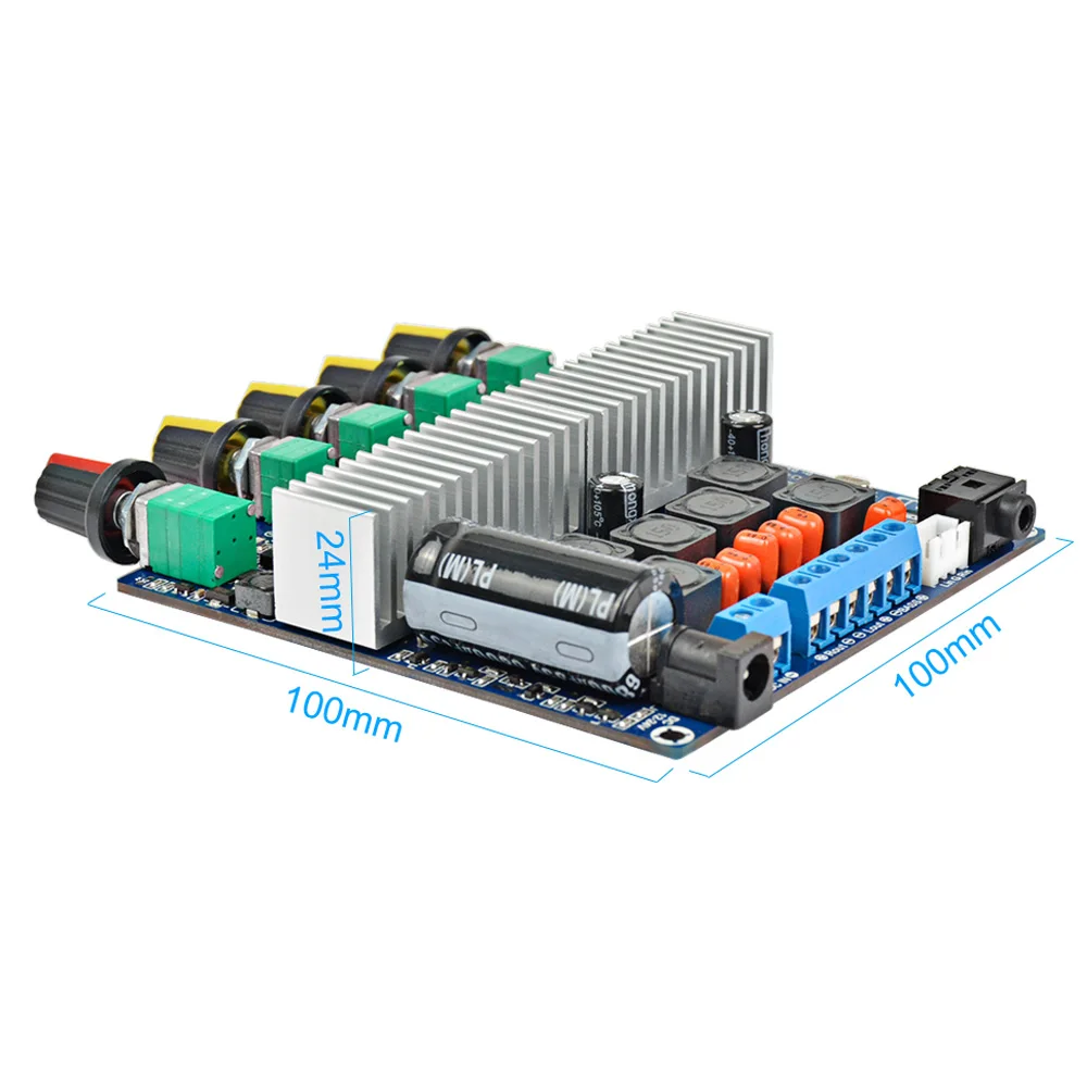 AIYIMA 100 Вт + 2*50 TPA3116 2 1 Bluetooth цифровой усилитель мощности в собранном виде плата