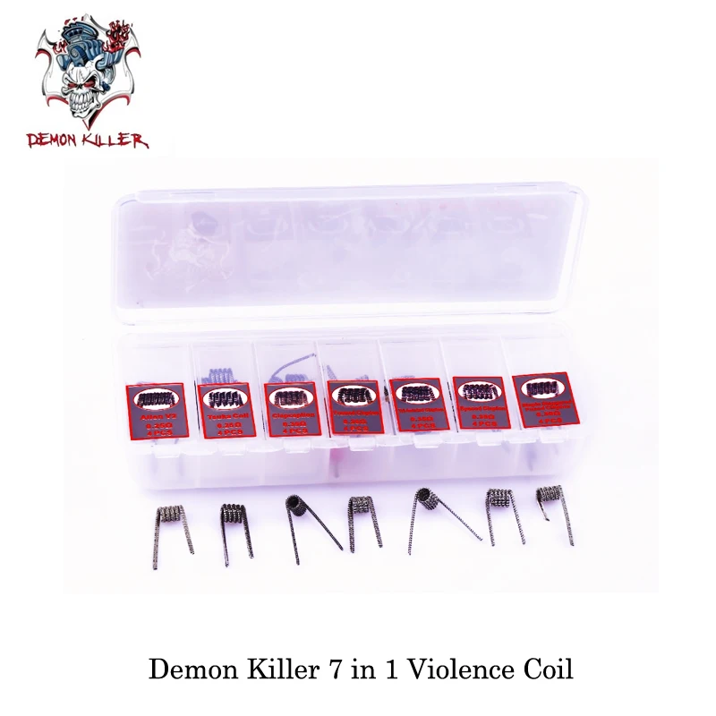 (28 шт./лот) электронная сигарета вейп Demon Killer 7 в 1 Катушка Для испаритель с емкостью