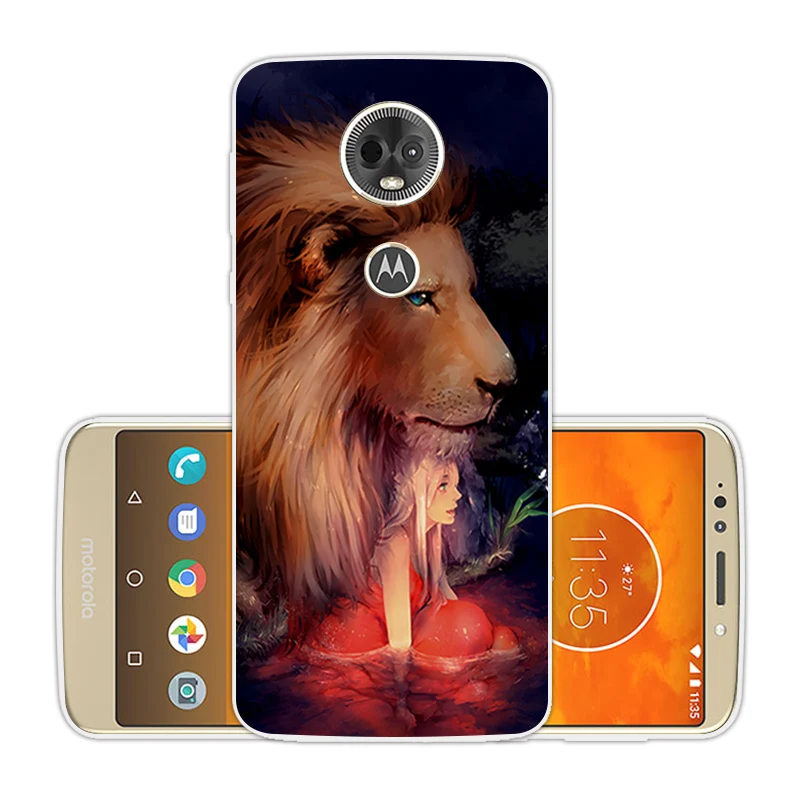 6.0 inch Soft Silicone for Motorola E5 Plus Slim TPU Phone Shell MOTO E5Plus Transparent Gel Ultrathin Nebula Coque |