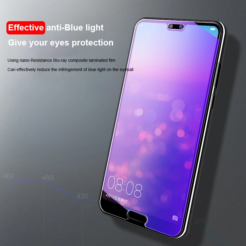 HUKU 2 шт. 9H полное покрытие закаленное стекло для Huawei P20 Pro lite Защита экрана камера