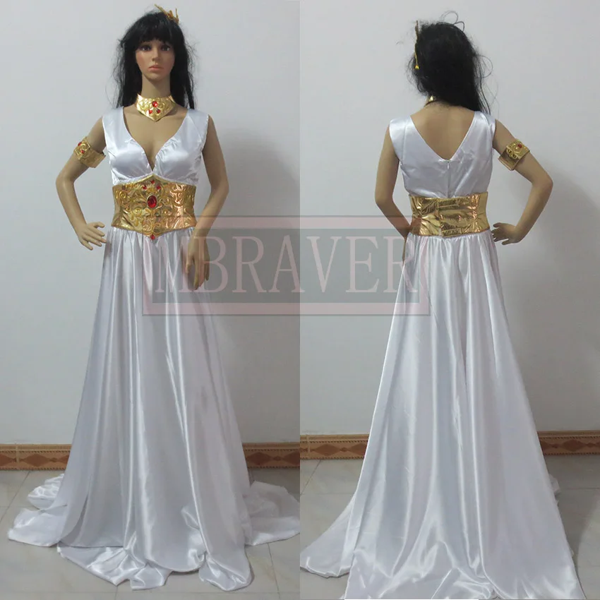 Святая Сейя мистическая одежда Legend of убежище Косплэй костюм косплей Афина платье