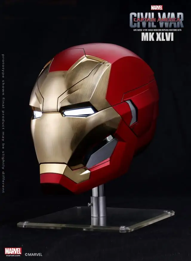 MK46 Roan Toys Killerbody Мститель 1/1 шлем Железного человека Косплей Реквизит MK46 MK7 MK50 пульт дистанционного управления для фанатов подарок - Цвет: MK46