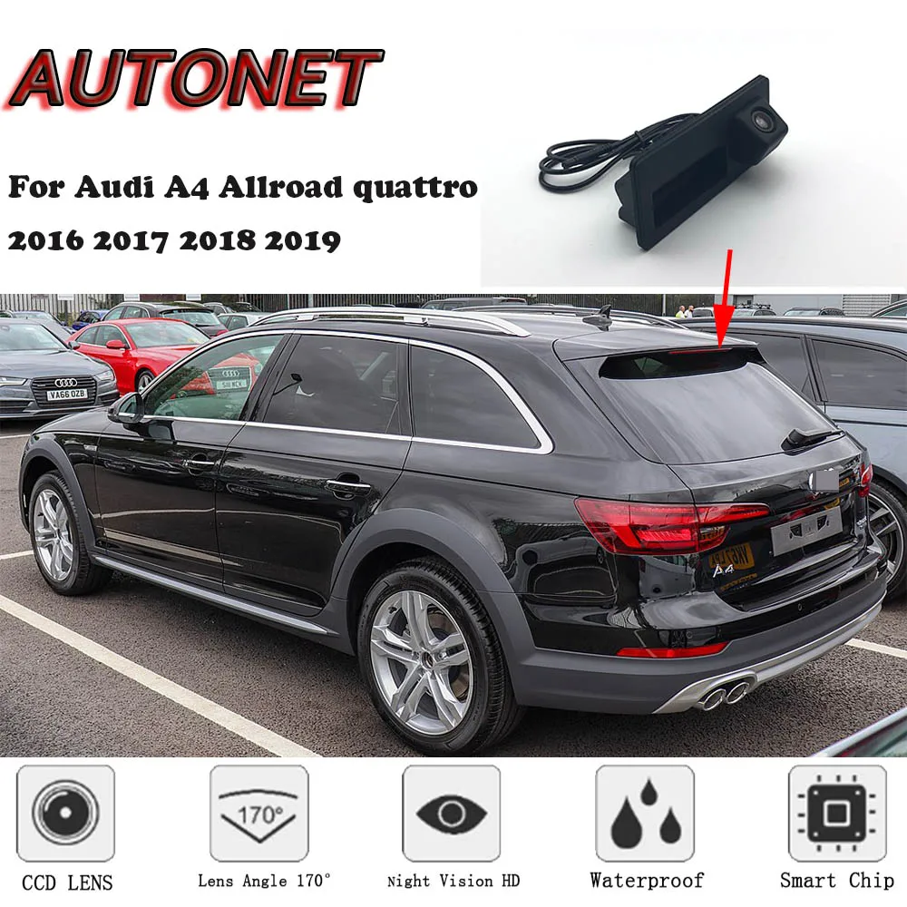 AUTONET Автомобильный багажник Ручка камера для Audi A4 Allroad quattro ночного Visioin резервного копирования камера заднего вида