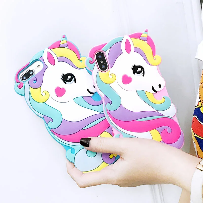 Чехол Rainbow Horse для IPhone X 8/8 Plus 7 7 Plus 6 6 S 6 S Plus задняя крышка Бампер Защитный ковер