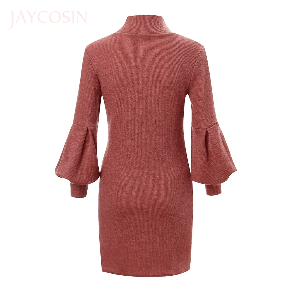 

Jaycosin sweaters Women Solid Sweater Long Sleeve O-Neck knitting Daily Tops sweater mujer winter