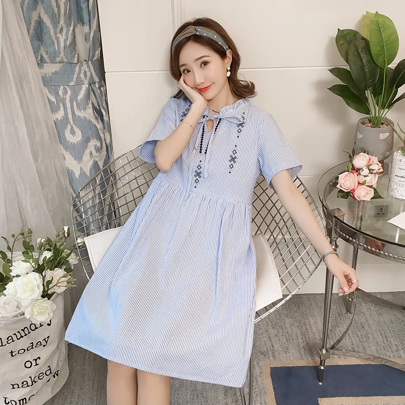 Новинка лето 2019 бренд платье для беременных женские Элегантный большой размер