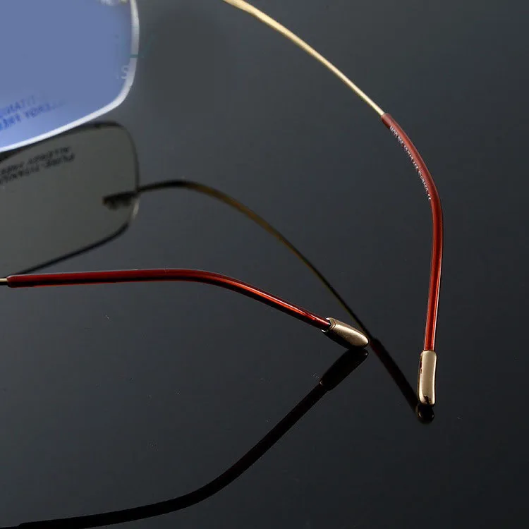 Мужские Женские очки без оправы титановые дизайнерские Oculos De Grau Близорукость
