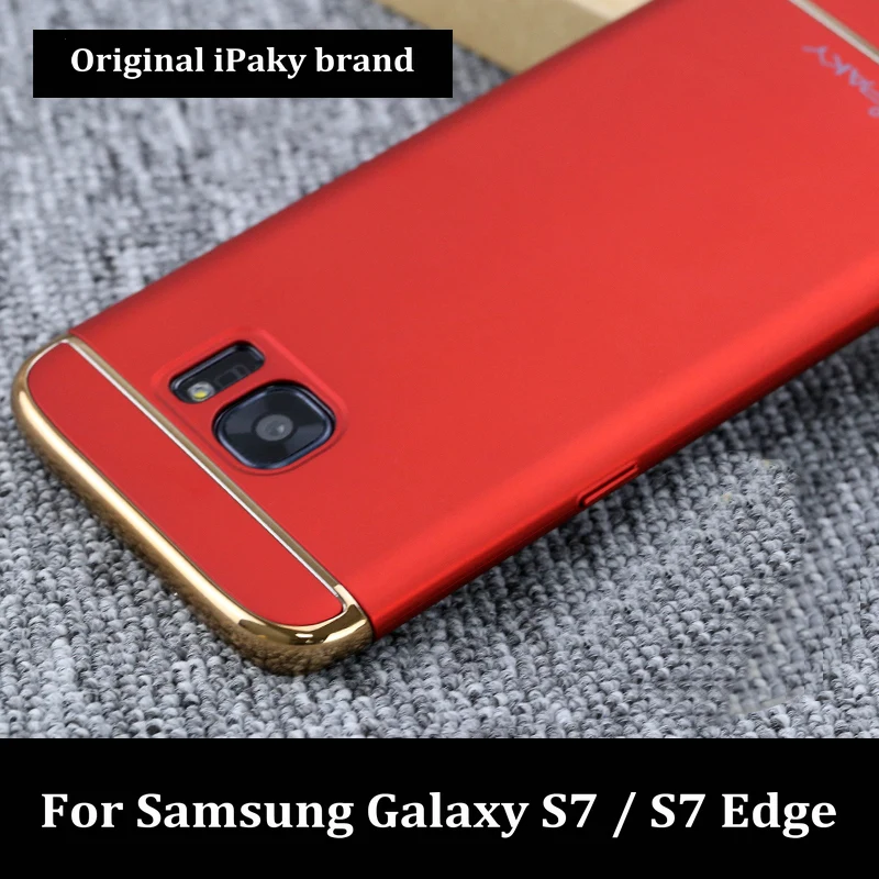 Original iPaky 3in1 Phone Case For Samsung Galaxy S7 Edge Fashion Plating Matte Back Cover Coque Housing |