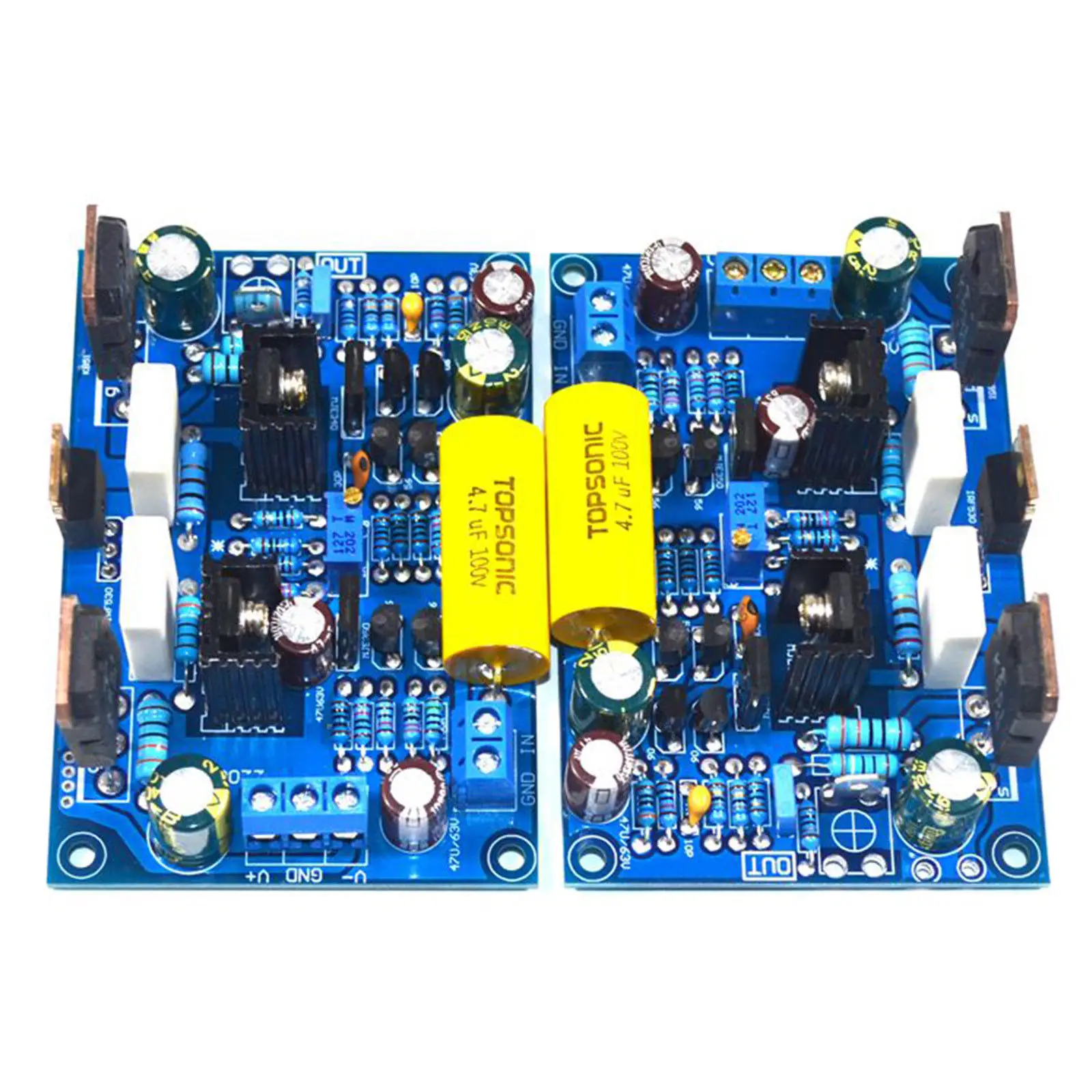 Одна пара K851 100 Вт FET MOS стерео DIY HIFI усилитель в сборе плата 2 платы YJ|Усилители