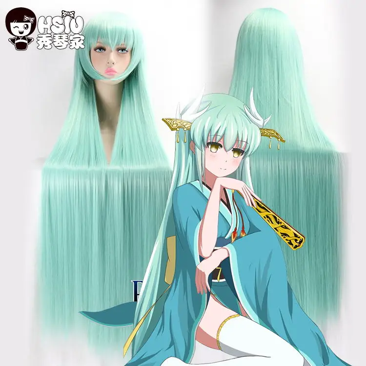 HSIU Fate/Grand Order Косплей Парик Kiyohime костюм играть парики Хэллоуин анимация аниме волосы(Fate/Grand Order Cosplay Wig Kiyohime Costume Play Wigs