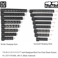 aplus 7910111213 51517 inch keymodm lok clamping style handguard rail picatinny mount system fit 223_black anodized