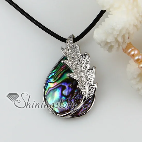 

teardrop rainbow abalone seashell seashell mother of pearl oyster sea shell necklaces pendants 2013 cheap handmade jewelry