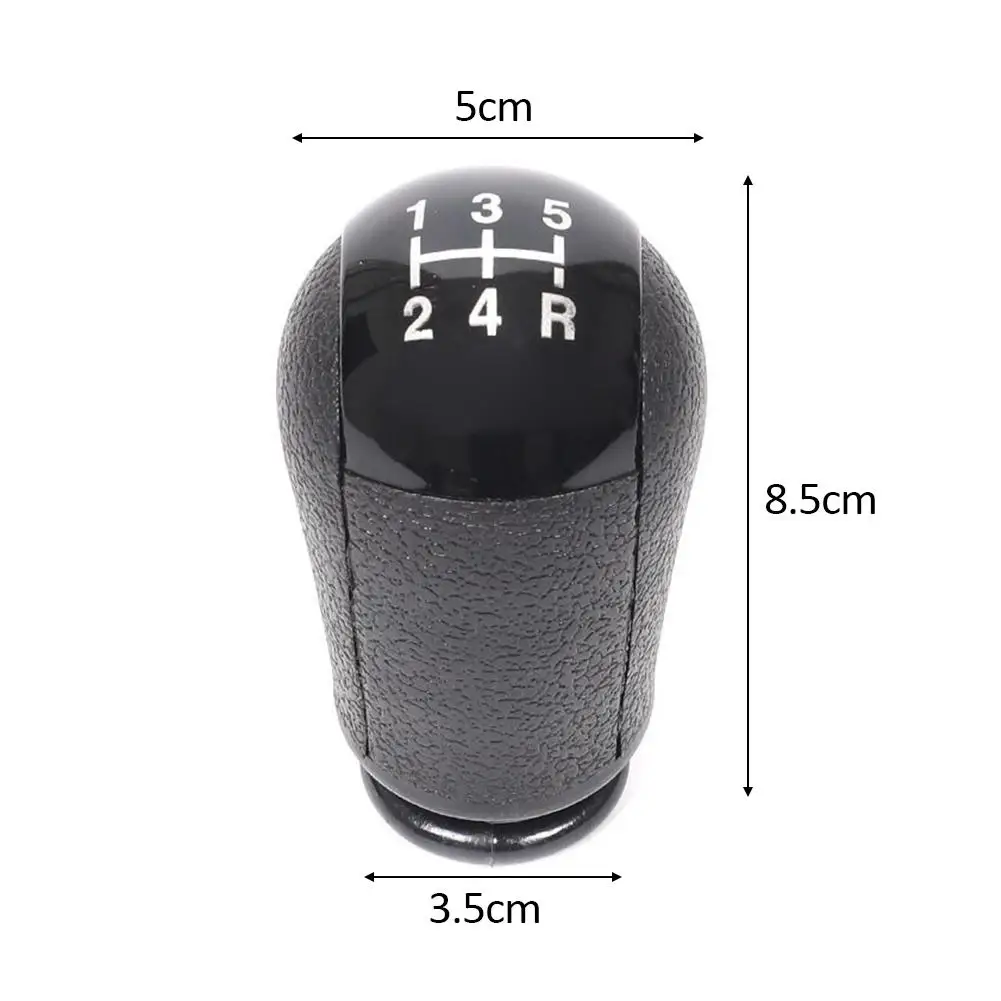 For Ford Focus Mondeo MK3 S-MAX C-MAX Mustang Galaxy Fiesta MK6 Transit 5 Speed Manual Car Gear Shift Knob Black/Silver |