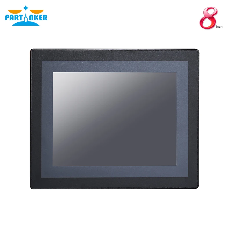 8 Inch LED IP65 Waterproof Industrial Touch Panel PC Resistive Touch Screen Intel J1900 Partaker Z18 4G RAM 64G SSD