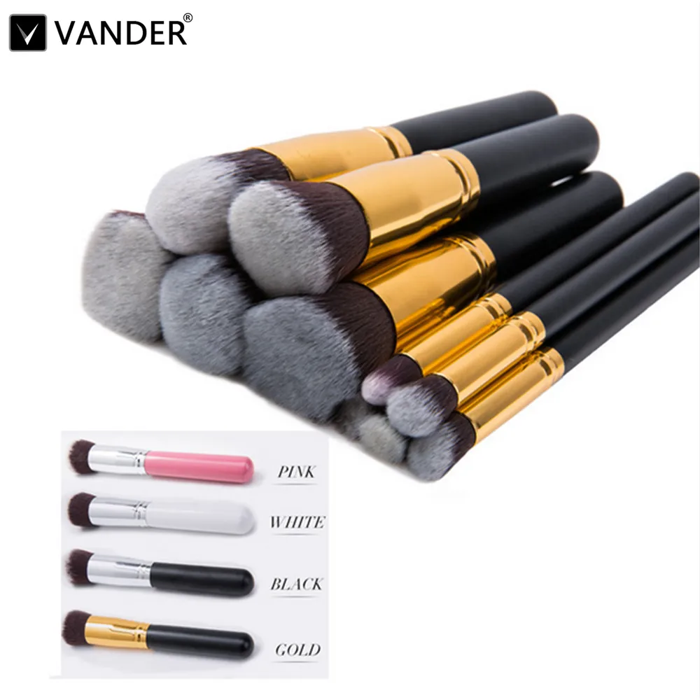 Набор профессиональных инструментов для макияжа 10 шт. косметические кисти пудра