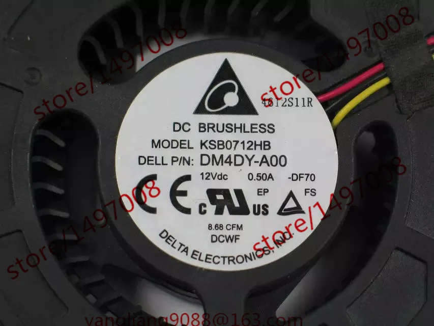 Вентилятор охлаждения сервера Delta Electronics KSB0712HB DF70 12 В постоянного тока 0 50 А 70x70x15