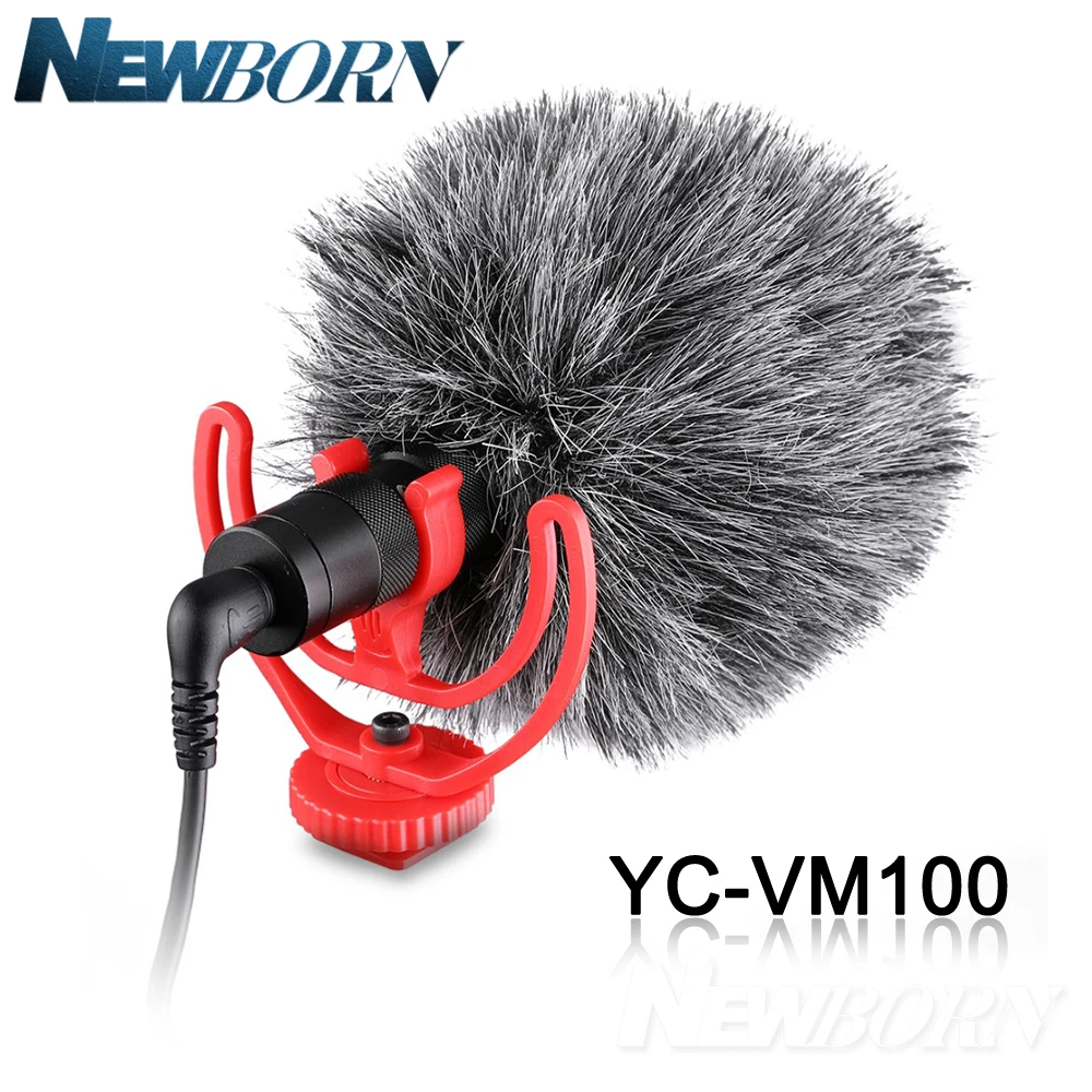 Микрофон для записи видео компактный микро микрофон на камеру iPhone X 8 7 Huawei Nikon Canon