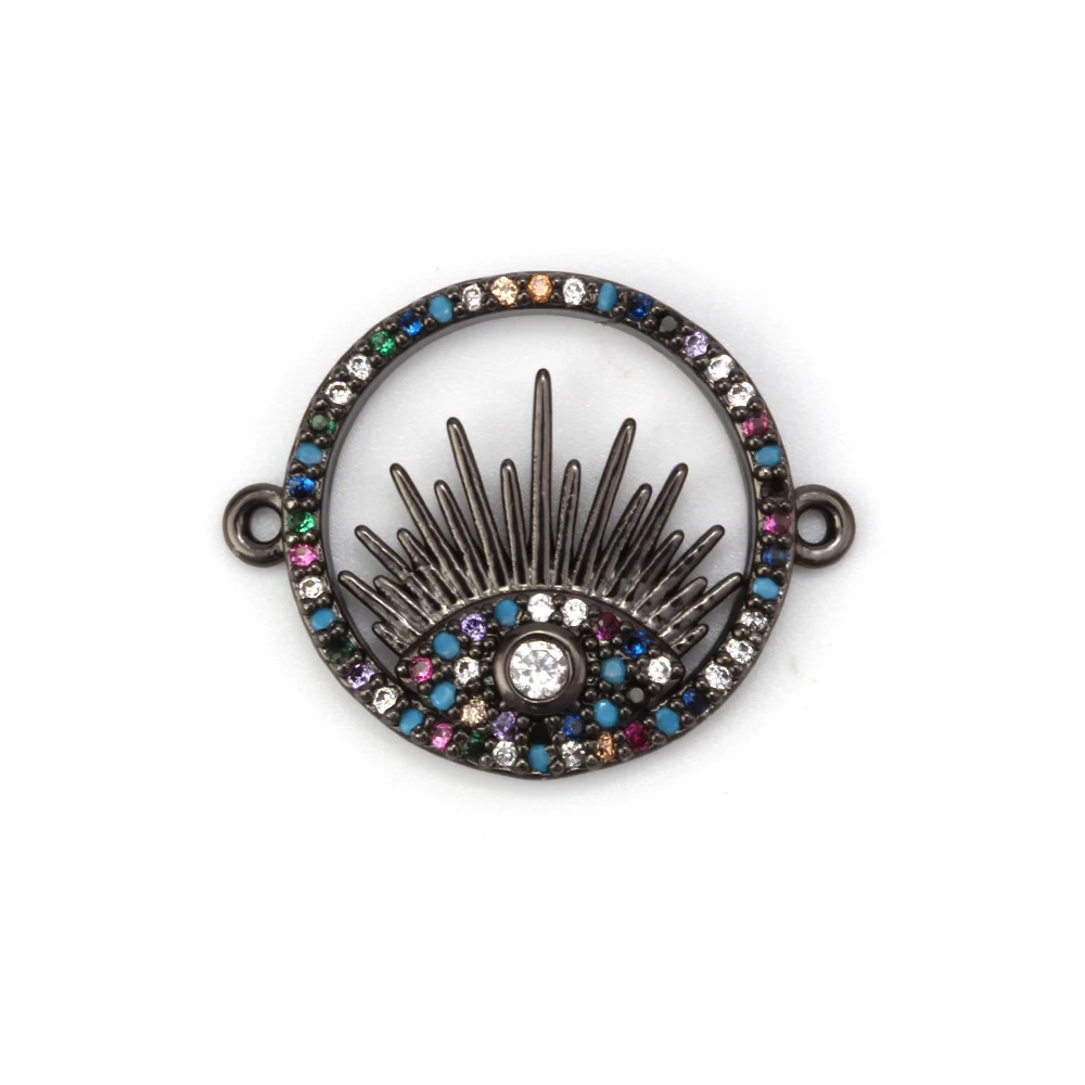 MEIBEADS 1 шт. Micro Pave подвески для ресниц со сглаза соединители ювелирные аксессуары