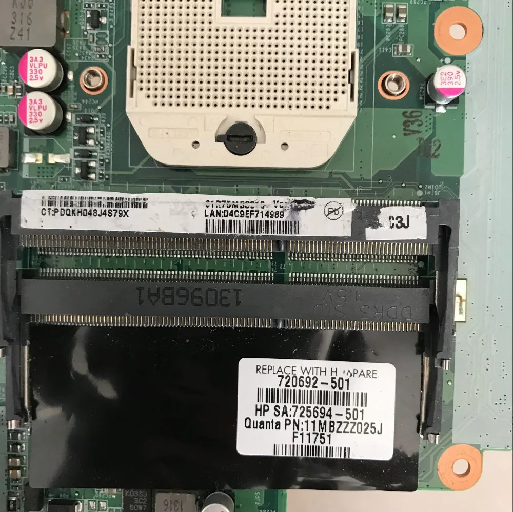 Высокое качество для 720692-501 15 15-E 17-E Материнская плата ноутбука DA0R75MB6C0 DA0R75MB6C1 A76M 1G DDR3 полное испытание работы